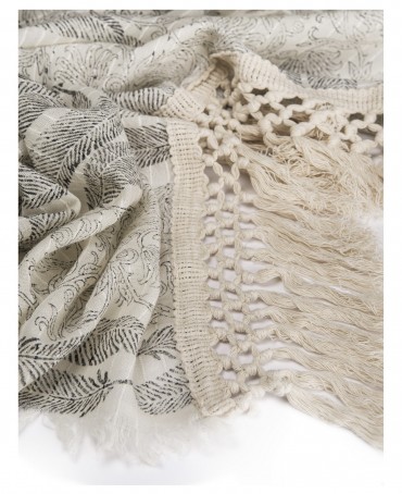 Палантин Унисекс HW.FR240-PLUME/BLANCHE